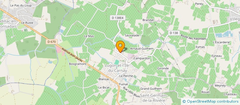 localisation de l'entreprise MADAME DANIELLE MAURAT  LUGON-ET-L'ILE-DU-CARNAY