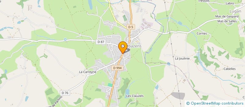 localisation de l'entreprise MADAME DANIELLE MAYRAN à MONTBAZENS