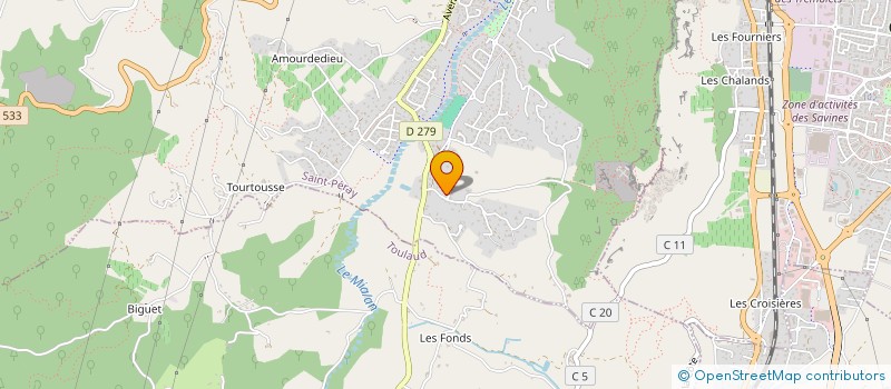 localisation de l'entreprise MADAME DANIELLE MAZERAT  SAINT-PERAY