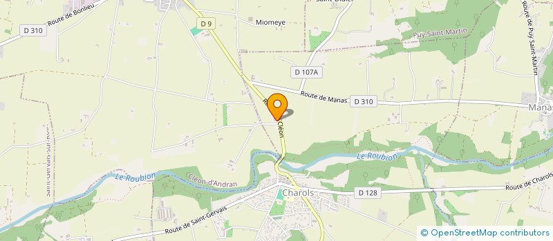 localisation de l'entreprise MADAME DANIELLE MAZOYER  CHAROLS