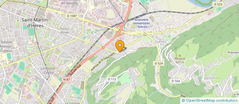 localisation de l'entreprise MADAME DANIELLE MAZZILLI  SAINT-MARTIN-D'HERES