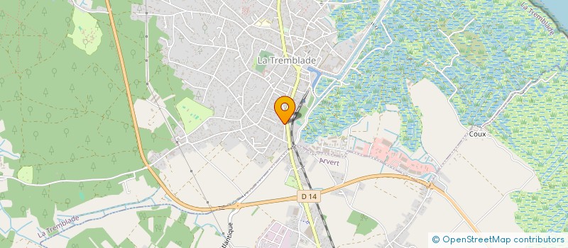 localisation de l'entreprise MADAME DANIELLE MERCIER  LA TREMBLADE