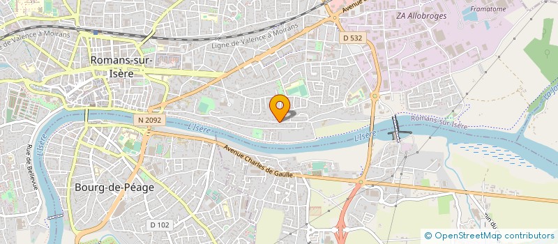 localisation de l'entreprise MADAME DANIELLE MICHON  ROMANS-SUR-ISERE