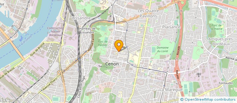 localisation de l'entreprise MADAME DANIELLE MONTAVY  CENON