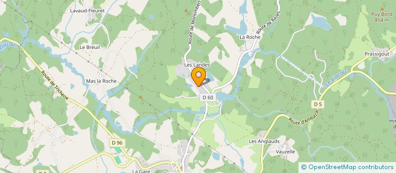 localisation de l'entreprise MADAME DANIELLE MOREAU à COMPREIGNAC