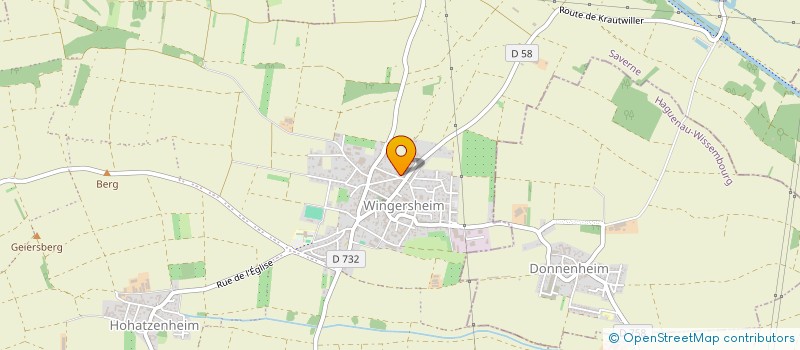 localisation de l'entreprise MADAME DANIELLE MOSSER  WINGERSHEIM LES QUATRE BANS