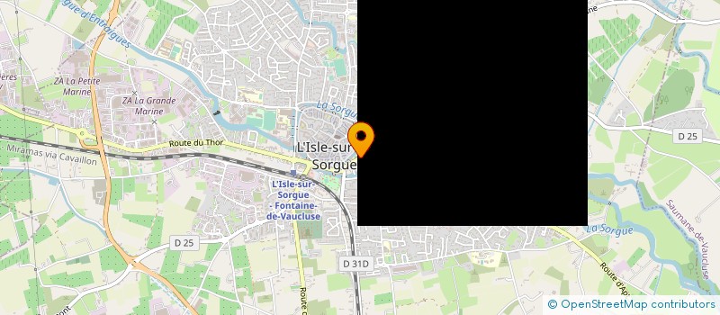 localisation de l'entreprise MADAME DANIELLE ONDE à L ISLE SUR LA SORGUE