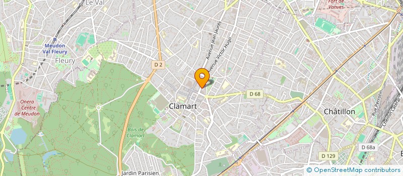 localisation de l'entreprise MADAME DANIELLE ONFROY à CLAMART