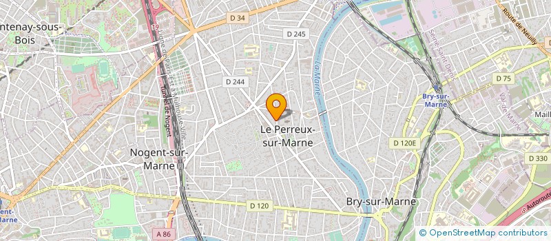 localisation de l'entreprise MADAME DANIELLE OUFRANI  LE PERREUX-SUR-MARNE