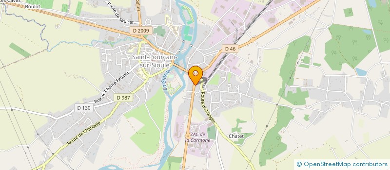 localisation de l'entreprise MADAME DANIELLE PAILLERET à SAINT-POURCAIN-SUR-SIOULE