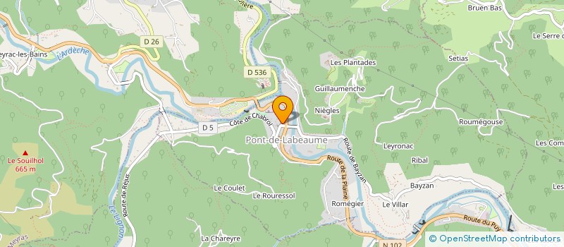 localisation de l'entreprise MADAME DANIELLE PAIRE  SAINT-CIRGUES-DE-PRADES