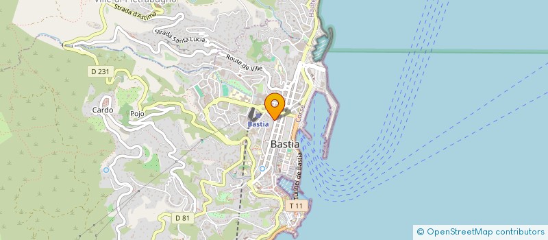 localisation de l'entreprise MADAME DANIELLE PAOLANTONI à BASTIA