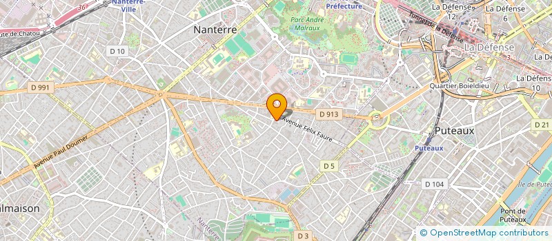 localisation de l'entreprise MADAME DANIELLE PARTOUCHE à NANTERRE