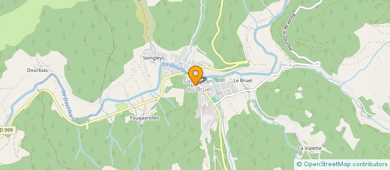 localisation de l'entreprise MADAME DANIELLE PASSET  SAINT-JEAN-DU-BRUEL