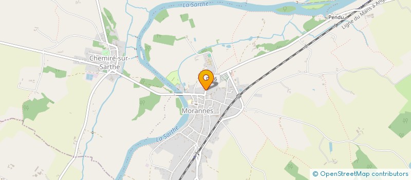 localisation de l'entreprise MADAME DANIELLE PASTOT  MORANNES SUR SARTHE-DAUMERAY