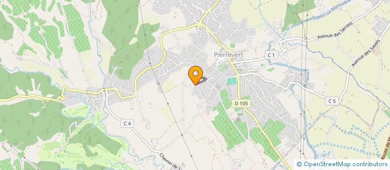 localisation de l'entreprise MADAME DANIELLE PELISSIER  PIERREVERT