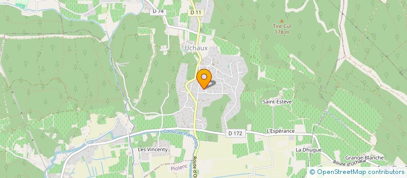 localisation de l'entreprise MADAME DANIELLE PELLET  UCHAUX