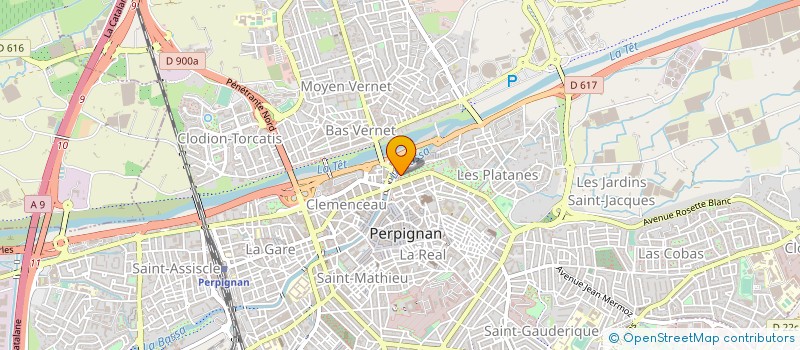 localisation de l'entreprise MADAME DANIELLE PERELLI à PERPIGNAN