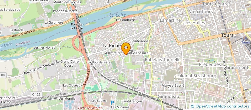 localisation de l'entreprise MADAME DANIELLE PERRIER  LA RICHE