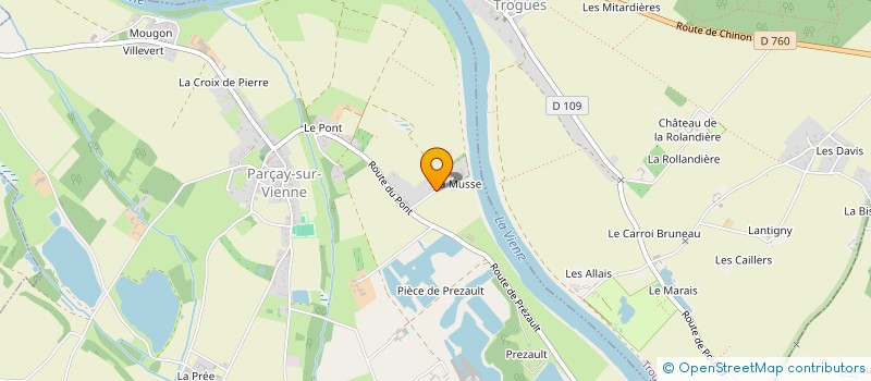 localisation de l'entreprise MADAME DANIELLE PERROCHON  PARCAY-SUR-VIENNE