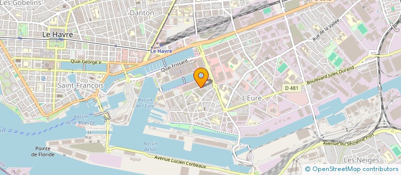 localisation de l'entreprise MADAME DANIELLE PEYNAUD  LE HAVRE