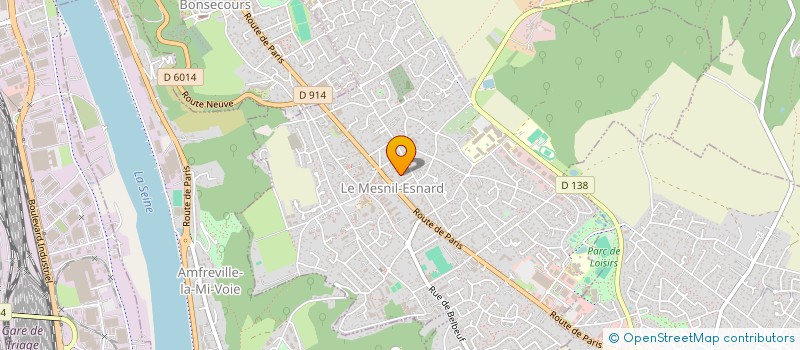 localisation de l'entreprise MADAME DANIELLE POIRIER à LE MESNIL-ESNARD