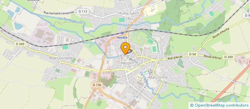 localisation de l'entreprise MADAME DANIELLE POTIN  HESDIN