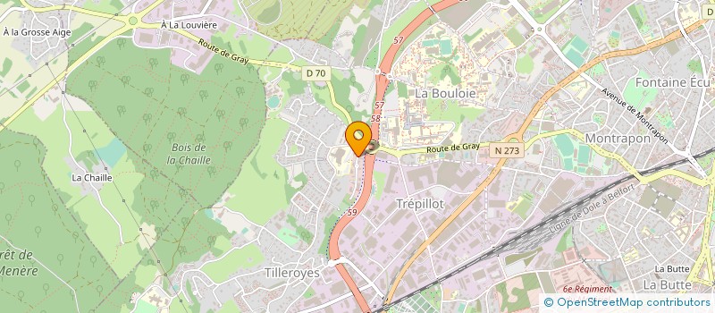 localisation de l'entreprise MADAME DANIELLE POULIGNOT à BESANCON