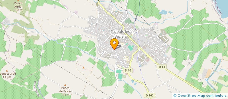 localisation de l'entreprise MADAME DANIELLE PROVO  CAZOULS-LES-BEZIERS