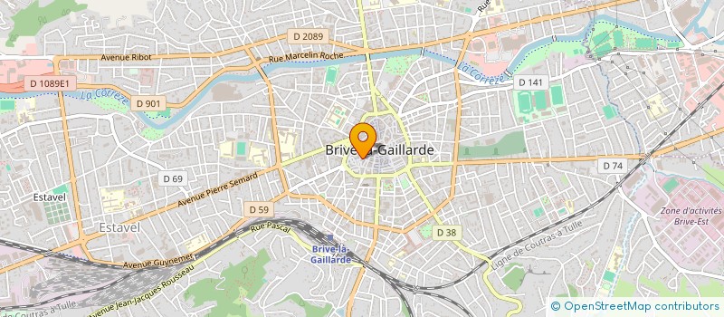 localisation de l'entreprise MADAME DANIELLE QUENTON  BRIVE-LA-GAILLARDE