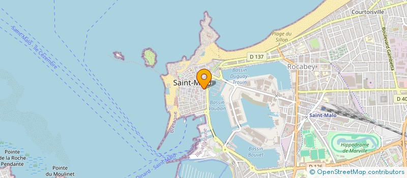 localisation de l'entreprise MADAME DANIELLE RABET à SAINT-MALO