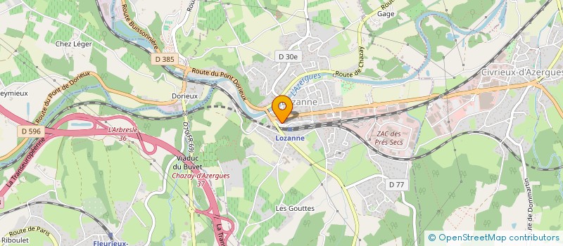 localisation de l'entreprise MADAME DANIELLE RAUSCHER  LOZANNE