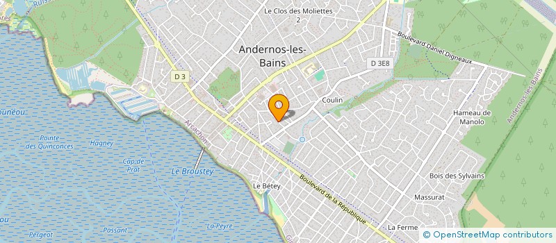 localisation de l'entreprise MADAME DANIELLE RAYMOND  ANDERNOS-LES-BAINS