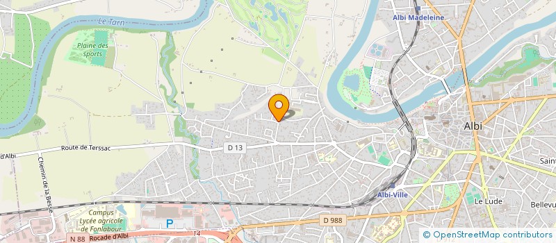 localisation de l'entreprise MADAME DANIELLE RAYSSIGUIER à ALBI