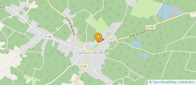 localisation de l'entreprise MADAME DANIELLE RENEE  VENDAYS-MONTALIVET