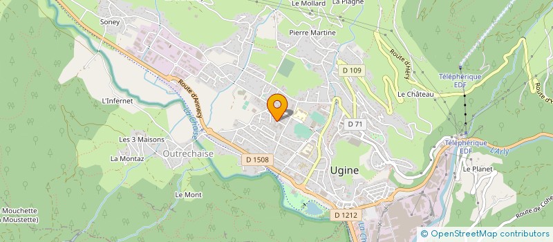 localisation de l'entreprise MADAME DANIELLE REVET à UGINE
