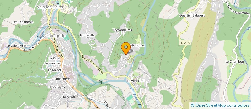 localisation de l'entreprise MADAME DANIELLE REYNE  LACHAPELLE-SOUS-AUBENAS