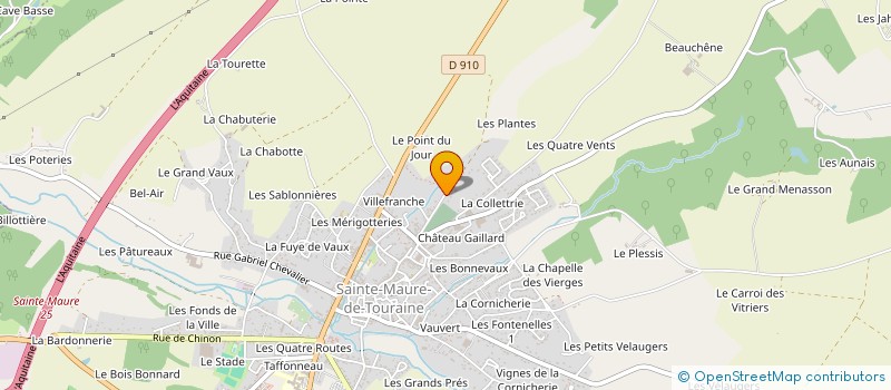 localisation de l'entreprise MADAME DANIELLE RIBEAU  SAINTE-MAURE-DE-TOURAINE