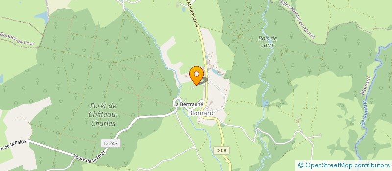 localisation de l'entreprise MADAME DANIELLE RICHARD  MONTMARAULT