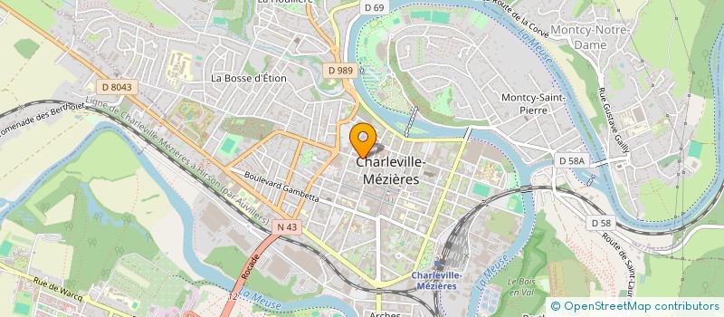localisation de l'entreprise MADAME DANIELLE RIVIERRE à CHARLEVILLE-MEZIERES