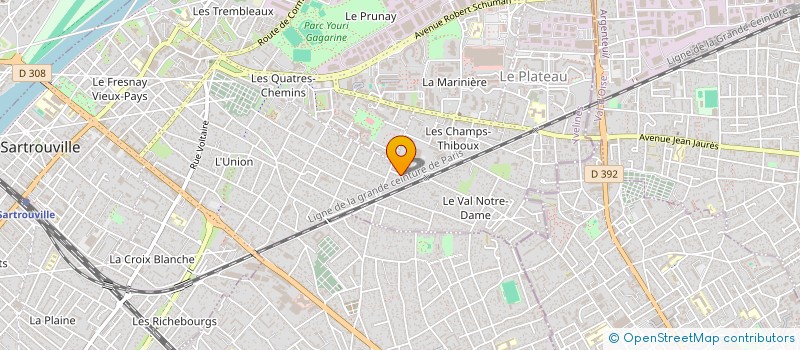 localisation de l'entreprise MADAME DANIELLE RODRIGUES  SARTROUVILLE