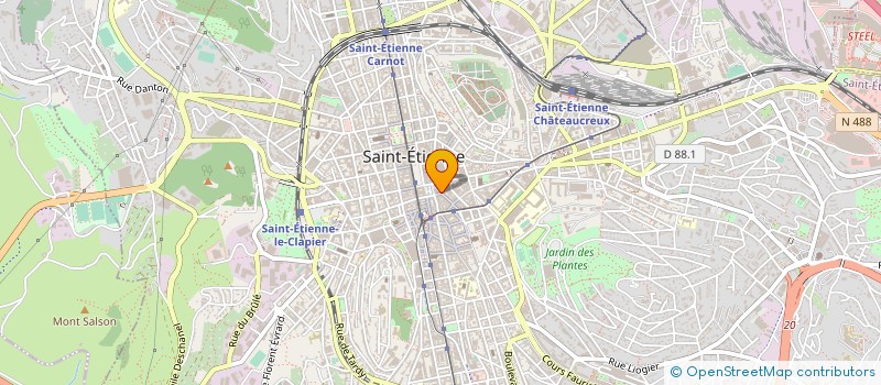 localisation de l'entreprise MADAME DANIELLE ROGER à SAINT-ETIENNE