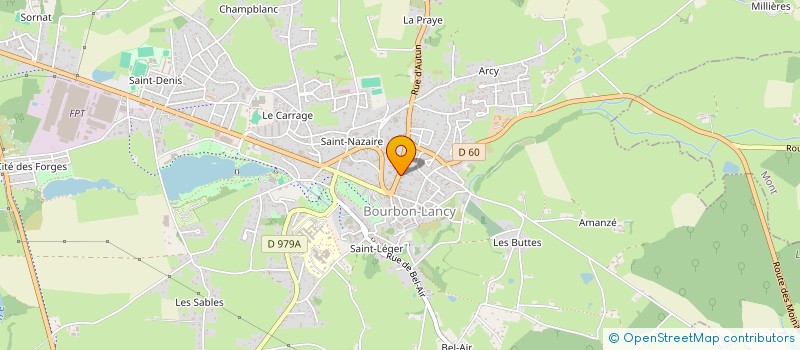 localisation de l'entreprise MADAME DANIELLE ROMARIN  BOURBON-LANCY