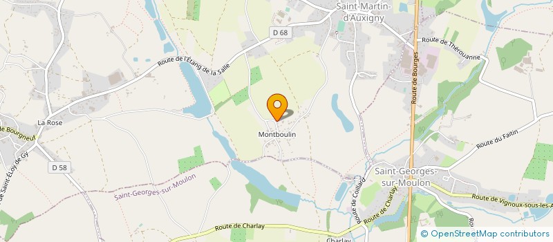 localisation de l'entreprise MADAME DANIELLE ROUX  SAINT-MARTIN D AUXIGNY