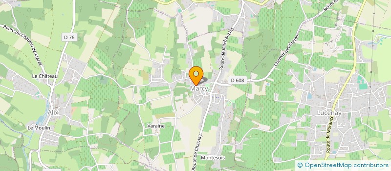 localisation de l'entreprise MADAME DANIELLE SACQUIN  MORANCE