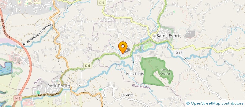 localisation de l'entreprise MADAME DANIELLE SAINTE-ROSE  SAINT-ESPRIT