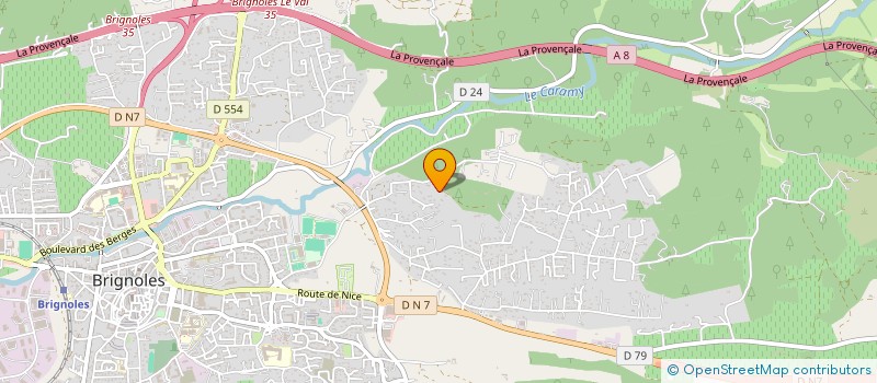 localisation de l'entreprise MADAME DANIELLE SALADE  BRIGNOLES