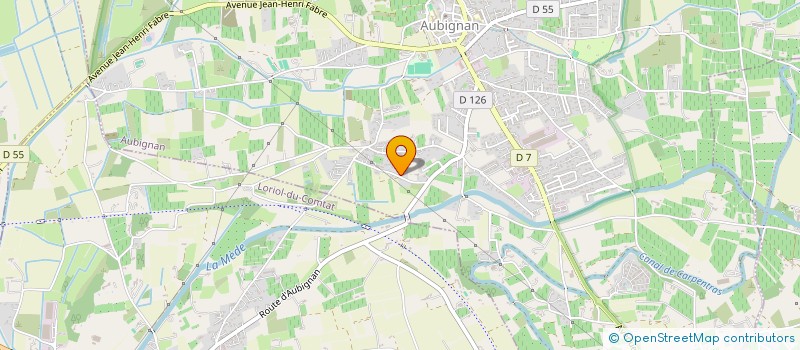 localisation de l'entreprise MADAME DANIELLE SALVAT  AUBIGNAN