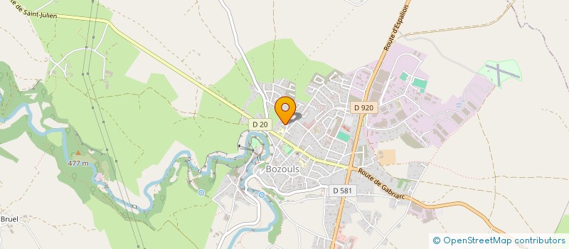 localisation de l'entreprise MADAME DANIELLE SANCHEZ  BOZOULS