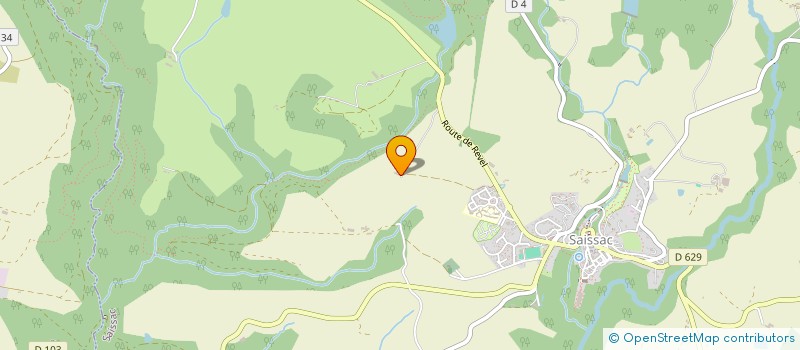 localisation de l'entreprise MADAME DANIELLE SANTAMARIA  SAISSAC